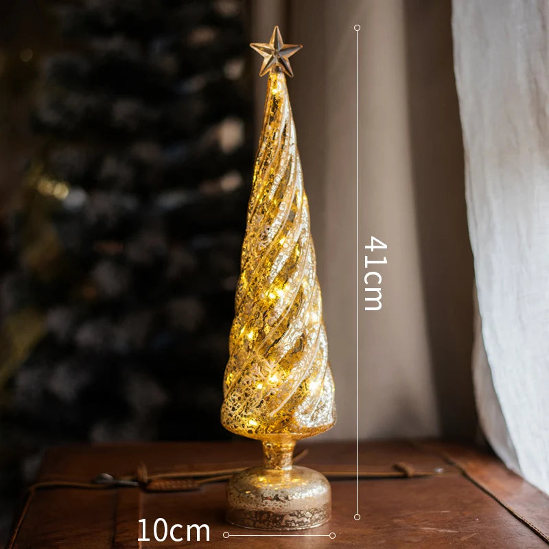 Christmas Tree Glass Night Light