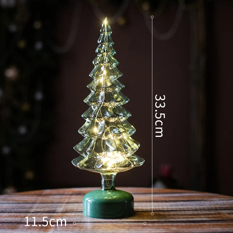 Christmas Tree Glass Night Light