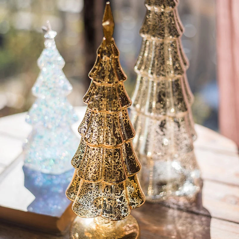 Christmas Tree Glass Night Light