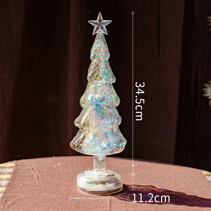 Christmas Tree Glass Night Light