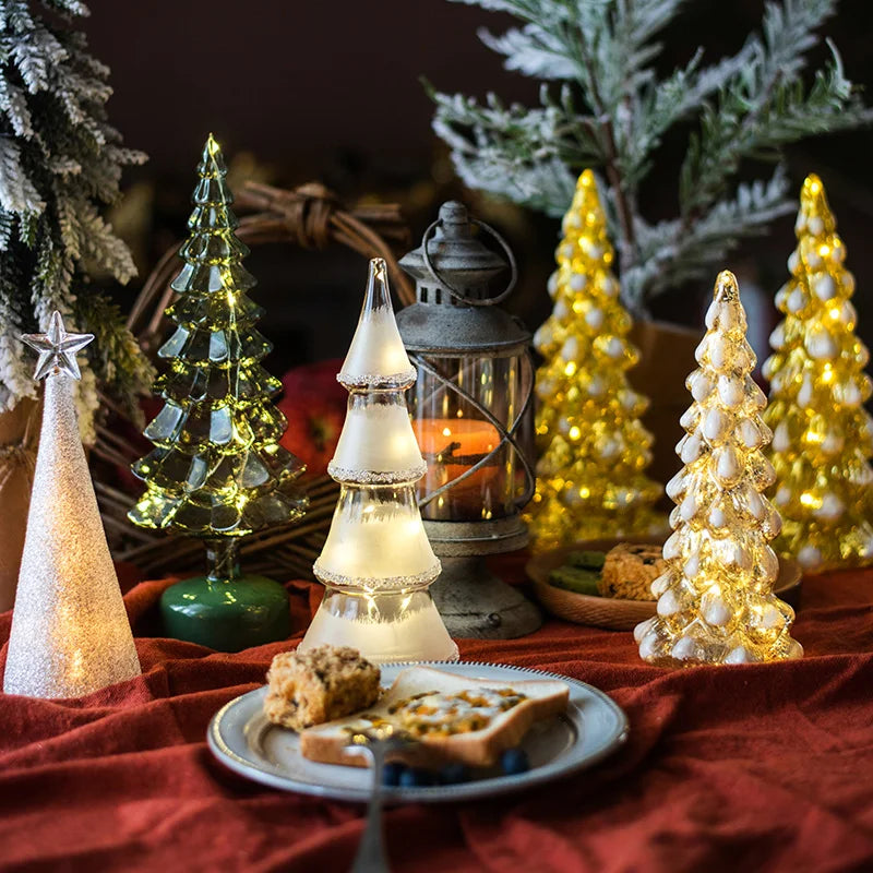 Christmas Tree Glass Night Light