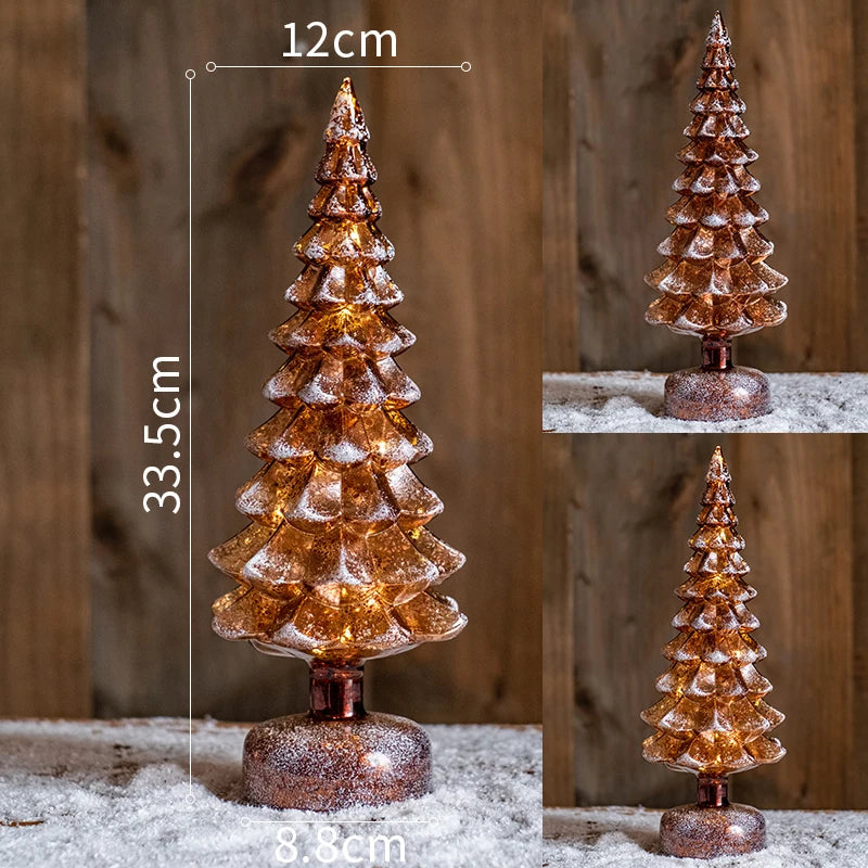Christmas Tree Glass Night Light