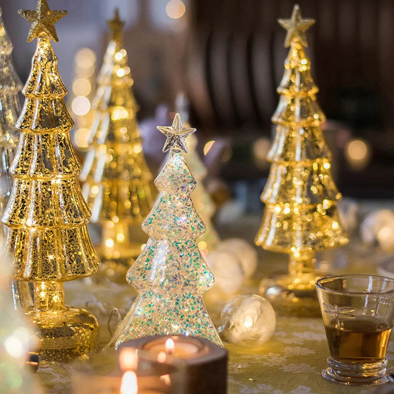 Christmas Tree Glass Night Light