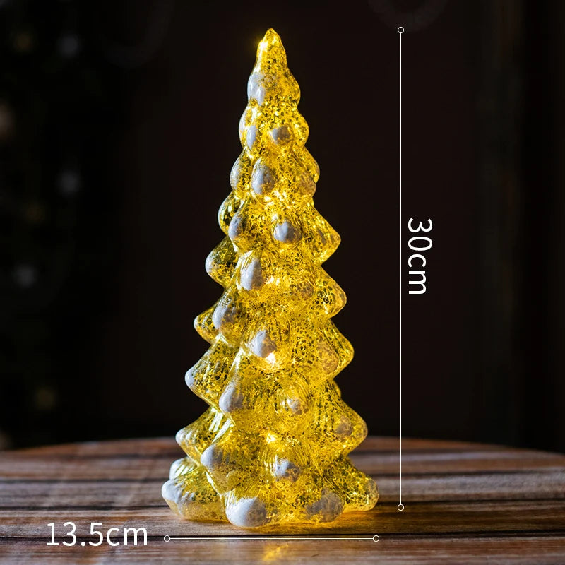 Christmas Tree Glass Night Light