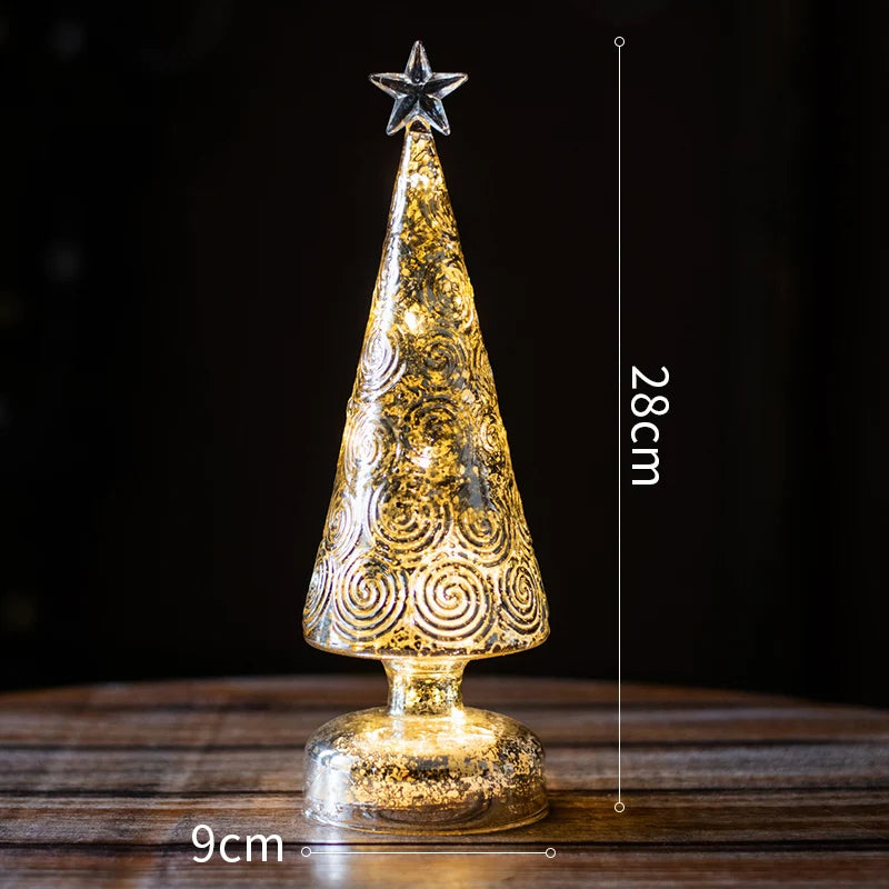 Christmas Tree Glass Night Light