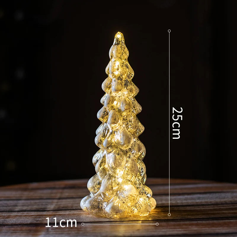 Christmas Tree Glass Night Light