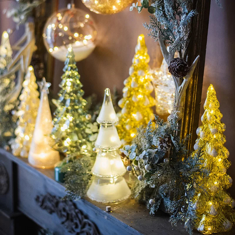 Christmas Tree Glass Night Light