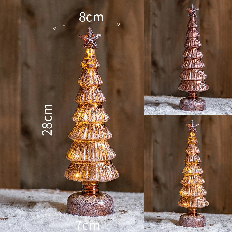 Christmas Tree Glass Night Light